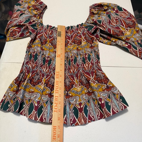 Cara Cara Everly Top - Chai Tea Deco Medium Made in India D - Picture 7 of 9